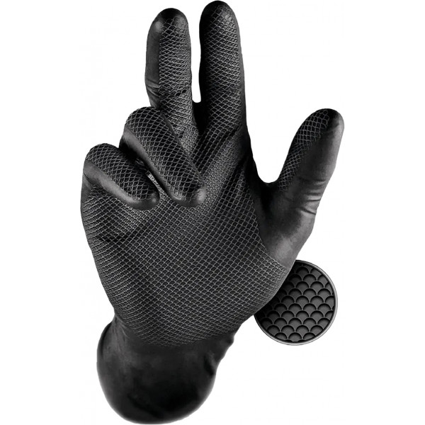 GUANTE GRIPPAZ 246BK T-8/M DES.NGR C50