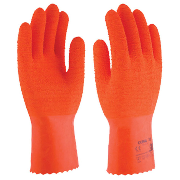 GUANTE LATEX NAT.ALGOD.CORAL30 SL430 T11