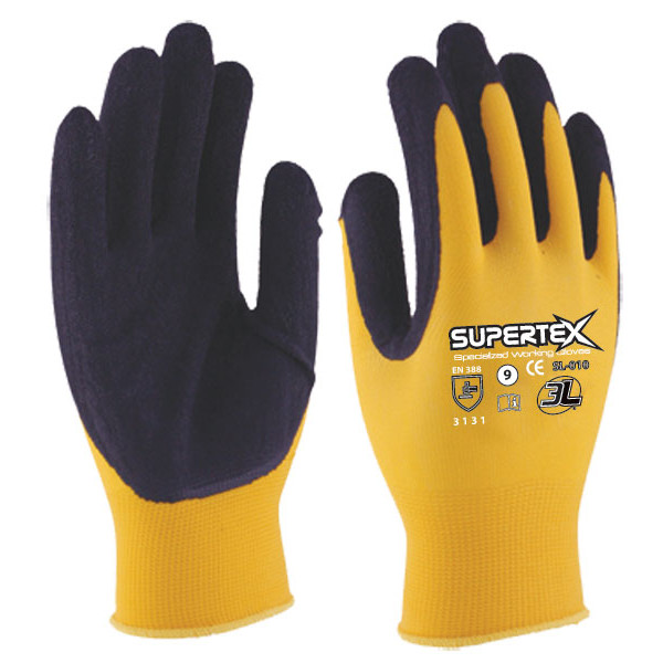 GUANTE LATEX NYLON SUPERTEX SL010 T07