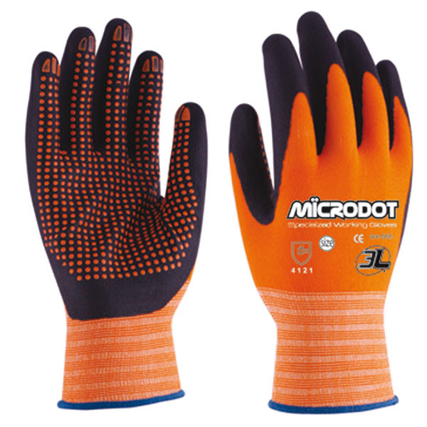 GUANTE NYLON NI.FOAM MICRODOT WX666 T09