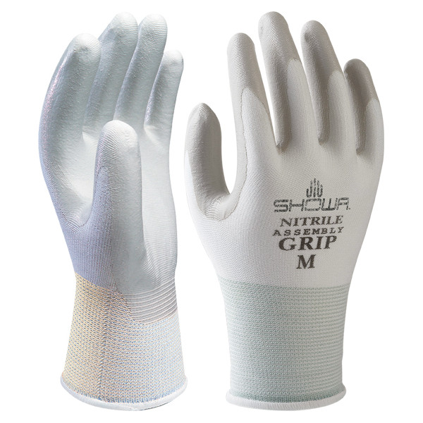GUANTE NITRILO SHOWA SH370 T-08/L BCO