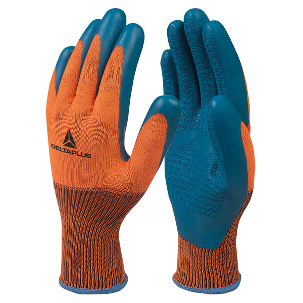 GUANTE POLIESTER/LATEX VE733 T-07 NA/AZ