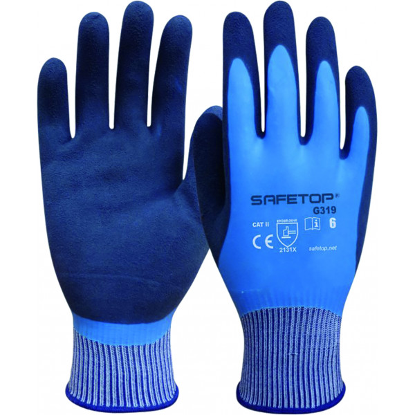 GUANTE LATEX RAINSOFT BICAPA G319 T-07