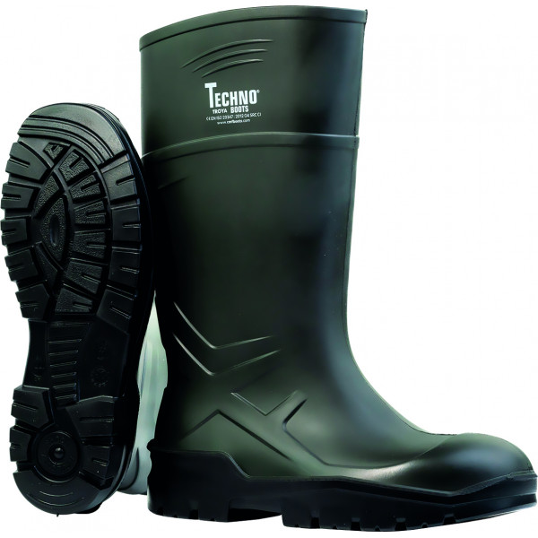 BOTA TROYA NO EPI PU T-44 VERDE/NEGRO
