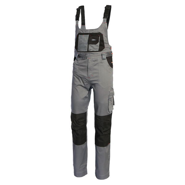 PANTALON PETO STRET.GRI/NEG.8735C T-L