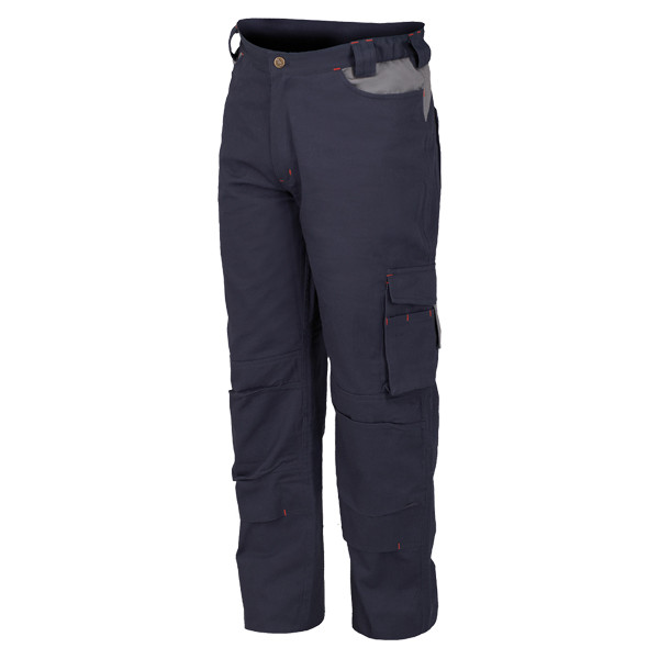 PANTALON STRETCH AZUL/GRIS 8731C T-XL