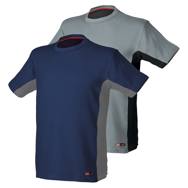 CAMISETA STRETCH 8175 GRIS/NEGRO T-XXL