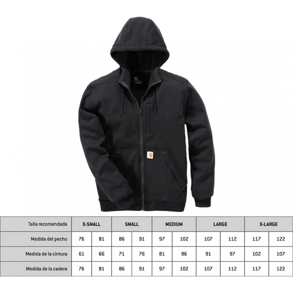 SUDADERA WIND C/CAP+CRE.101759 NGR XS