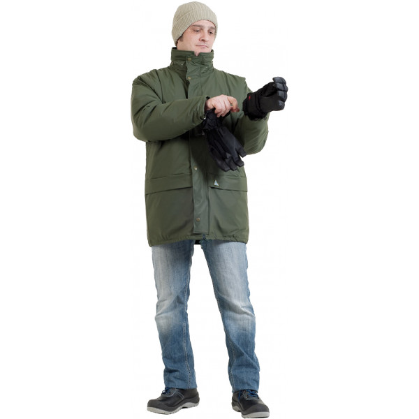 PARKA ACOLCHADA PVC PL309 AZUL T-M