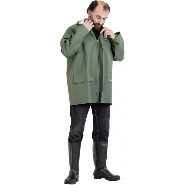 PARKA CHUBASQUERO PVC EN004 VERDE T-XXL