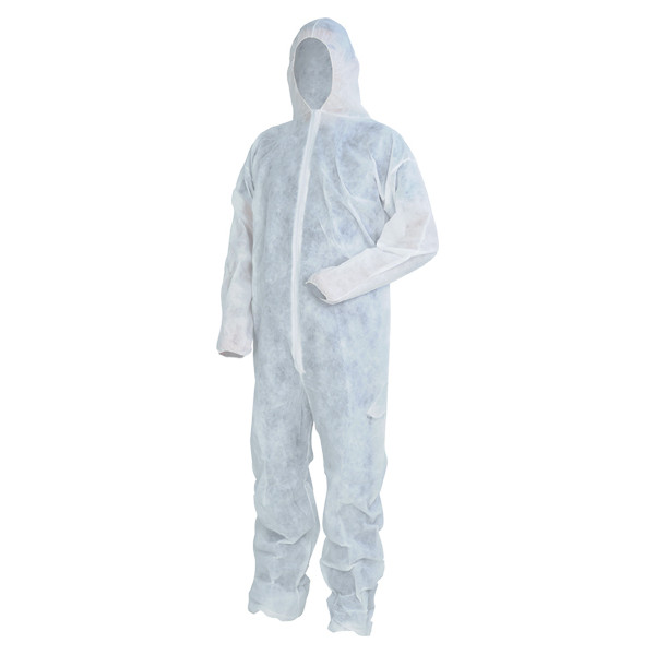 BUZO DESECHABLE POLIP.SHEER-PRO T-L BCO