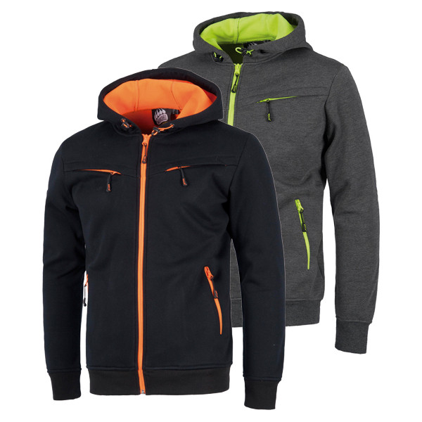 CHAQUETA WORKSHELL S9482 NGR/NARAN.T-S