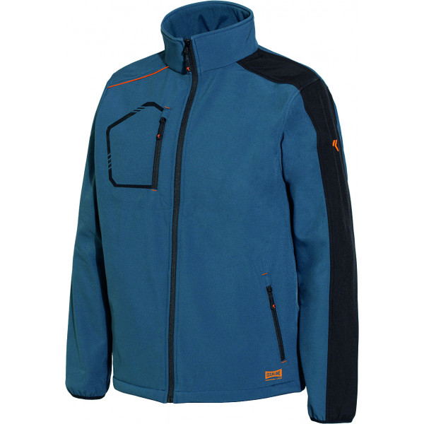 CAZADORA SOFTSHELL KIND AZUL 4508B T-M