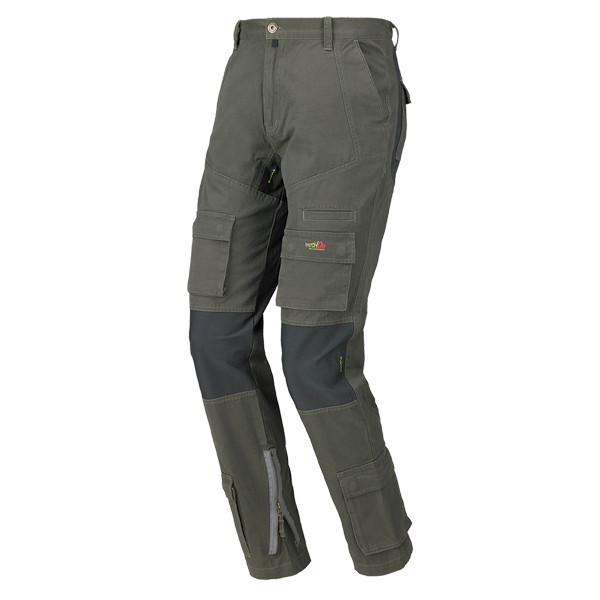 PANTALON STRETCH ON VERDE/NGR 8738 T-XXL