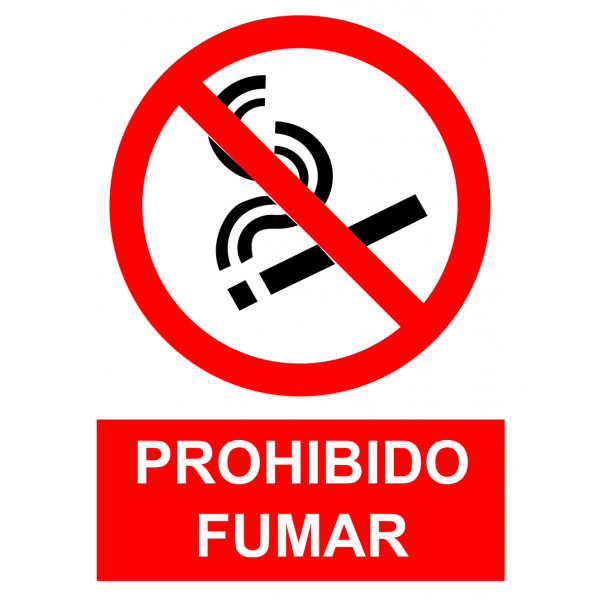 SEÑAL PROHIBIDO FUMAR SP850 40X30