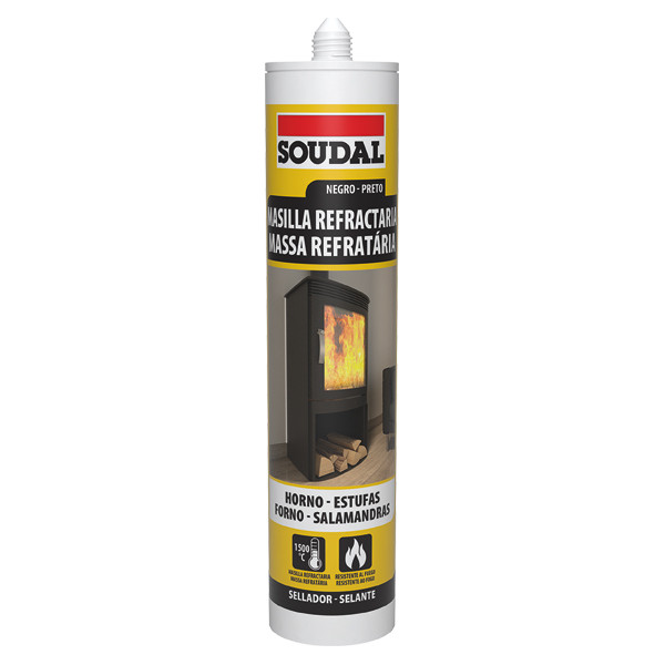 MASILLA REFRAC.1500° 290ML-146035 NEGRO