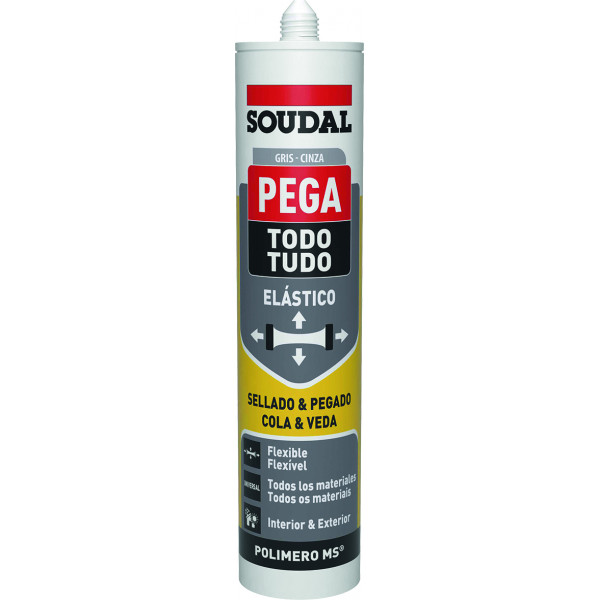 POLIMERO PEGATODO 290ML-112056 GRIS