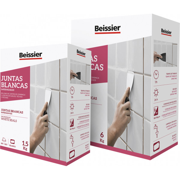 JUNTAS BLANCAS IMPERMEABLES POLVO 1,5KG