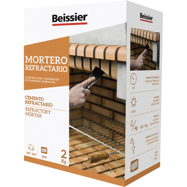 MORTERO REFRACTARIO POLVO 2KG