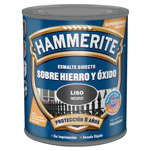 HAMMERITE METALICO LISO 750ML GRS PLA