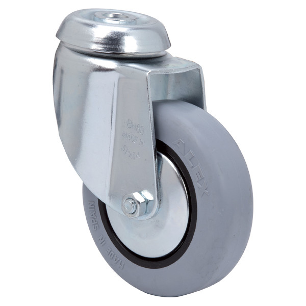RUEDA 1/0179 S.BH ø 80 GOMA GRIS