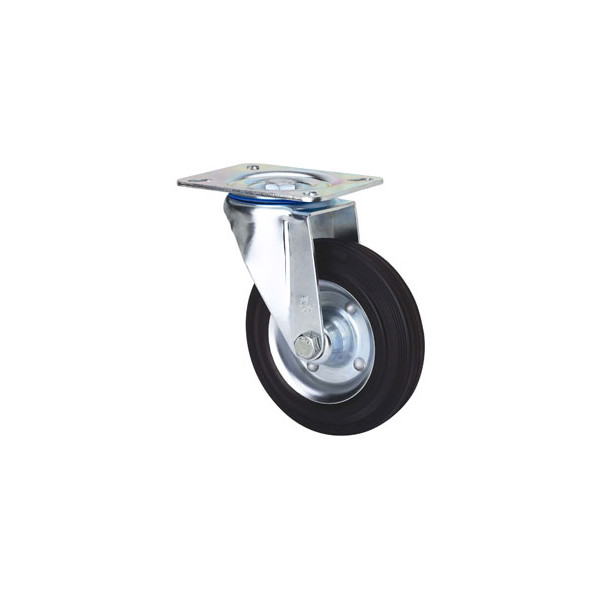 RUEDA 2/0225 S.ZV ø 100 GOMA LLANTA MET.