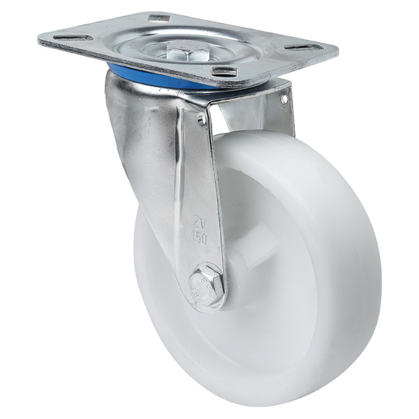 RUEDA 2/0239 S.ZV ø 125 POLIAMIX BLANCO