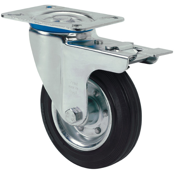 RUEDA 2/1149 S.ZV ø 100 FRENO GOMA MET.