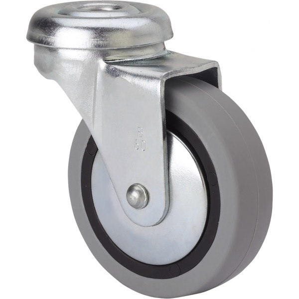 RUEDA TW0156 M10 Ø 50 POLIAMIX GOMA GRIS