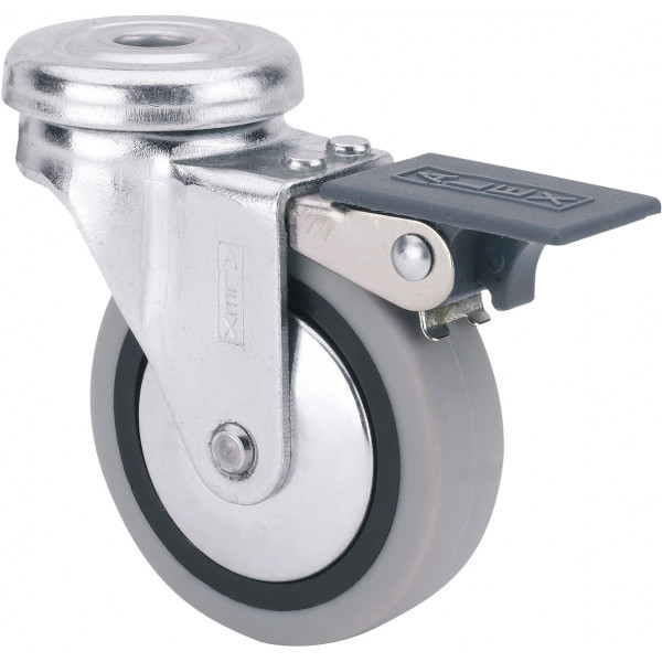 RUEDA TW0162 M10 Ø 50 FREN POL GOMA GRIS
