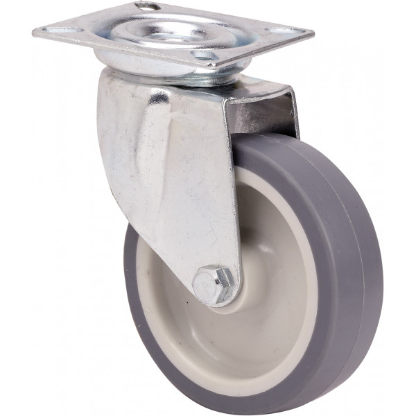 RUEDA TW0229 Ø 50 POLIAMIX GOMA GRIS