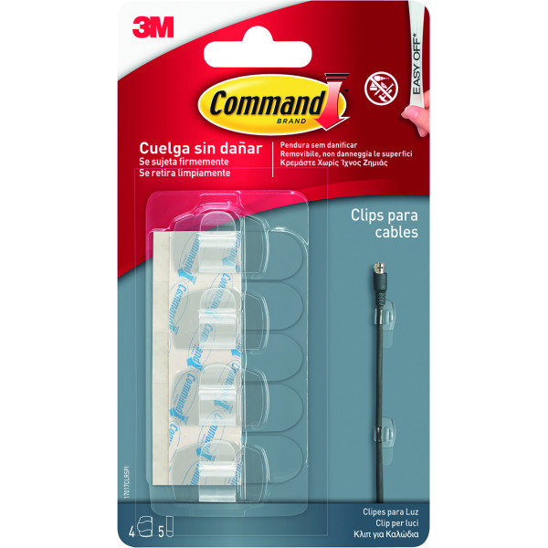 GANCHO COMMAND 17017CLR 4U+5TIRAS TRANS