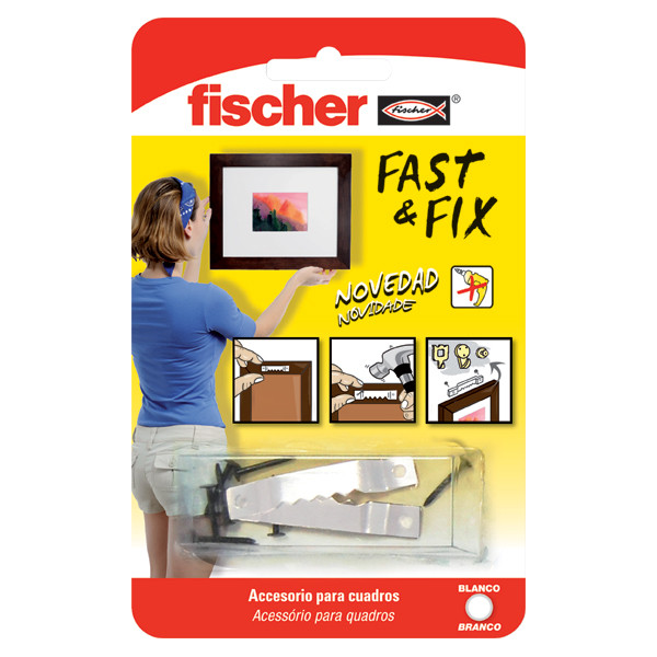 COLGADOR CUADROS 534845 FAST&FIX RECT.BL