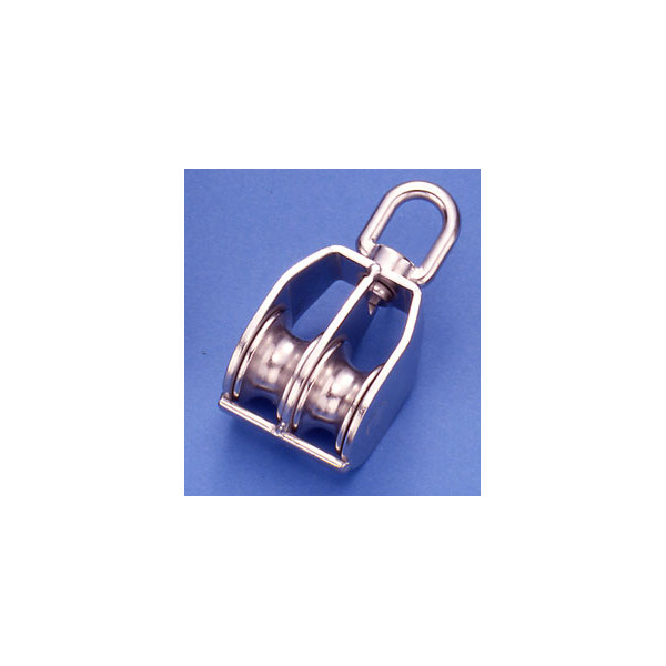 POLEA INOX DOBLE GIRATORIA 25MM
