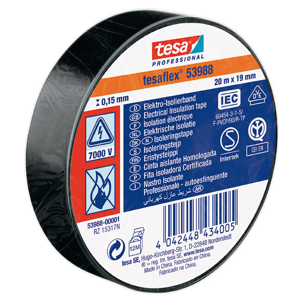 CINTA AISLANTE 53988-25MX25MM NEGRA