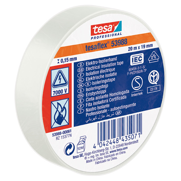 CINTA AISLANTE 53988-25MX25MM BLANCA