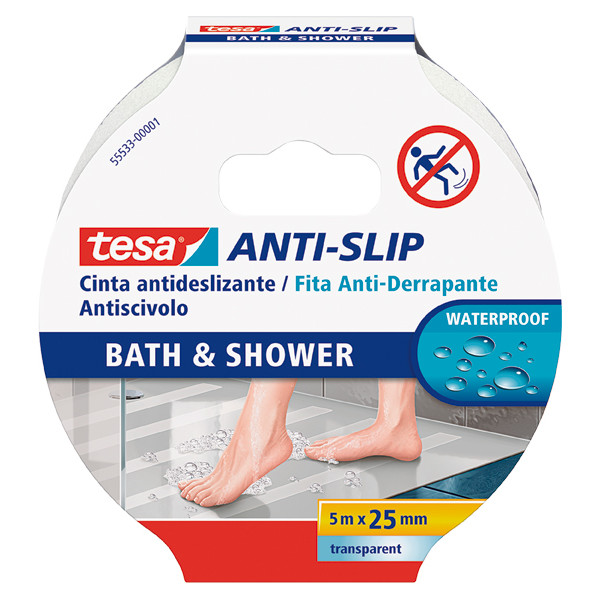 CINTA ANTIDESLIZANTE 55533-5X25 TRANSP.
