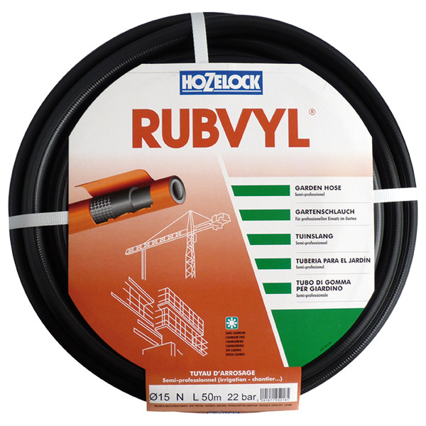 MANG.RUBVIL 105235/25MM GOMA NEGRA R/50M