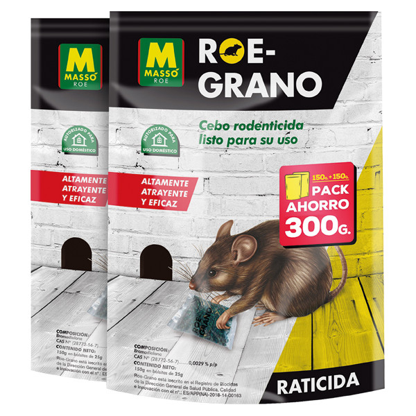 RATICIDA ROE-GRANO 231616 150+150GR