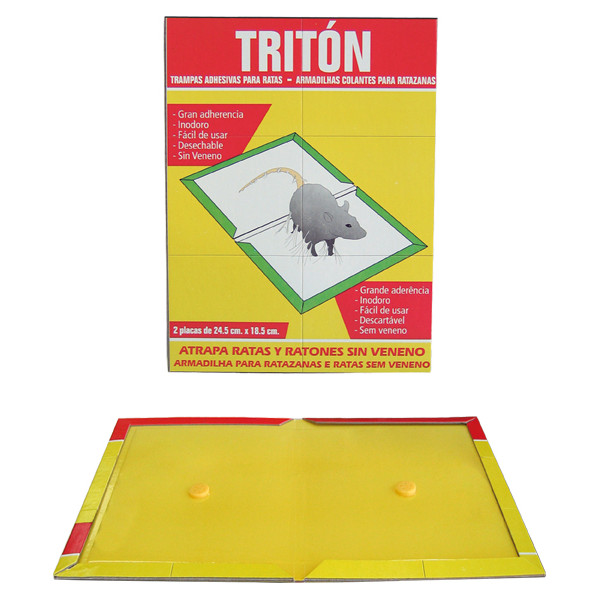 TRAMPA ADH.P/RATAS TRITON 24,5X18,5 2PZ