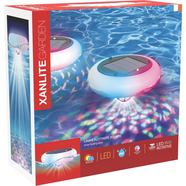ELIPSE SOLAR LED RGB FLOTANTE IP67