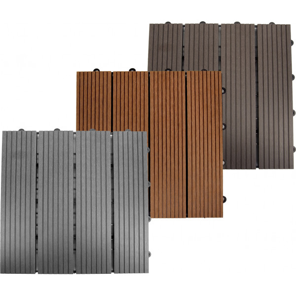BALDOSA COMPOSITE 30151 30X30X2CM MADERA
