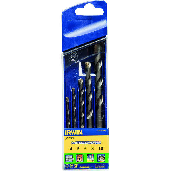 ESTUCHE 5 BROCAS IRWIN PIEDRA MASONRY