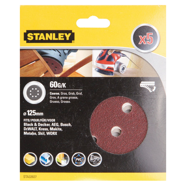ACC.STA32027XJ 5 LIJAS Ø125 VELCRO G-060