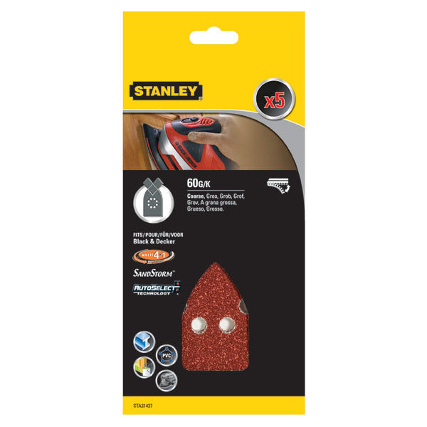 ACC.STA31437XJ 5 LIJAS TRIA.VELCRO G-060