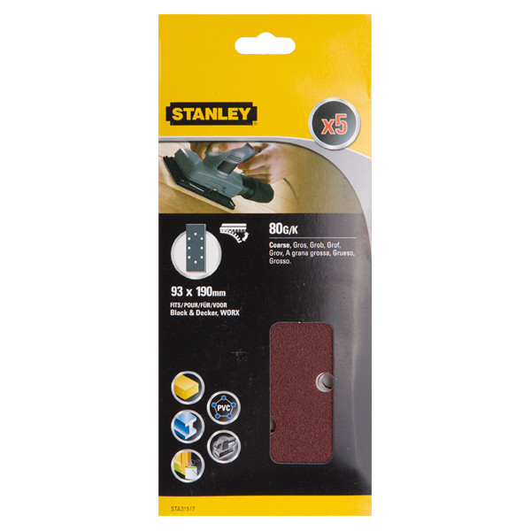 ACC.STA31517XJ 5 LIJAS 93X190 VEL.G-080