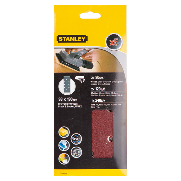 ACC.STA31532XJ 5 LIJAS 93X190 VEL.G-SUR