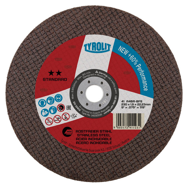 DISCO 41X A46R-BFS INOX 230X1,9X22,2 STA