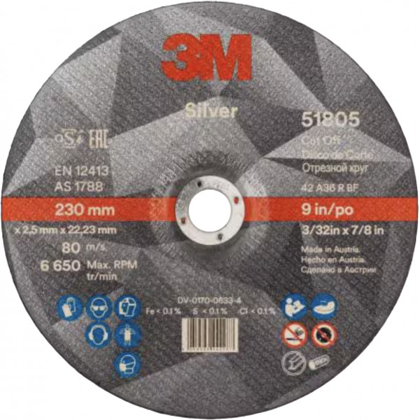 DISCO CORTE SILVER T42 51805 230X2,5