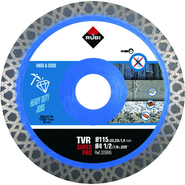 DISCO DIAMANTE TVR 30986 115MM SUPERPRO